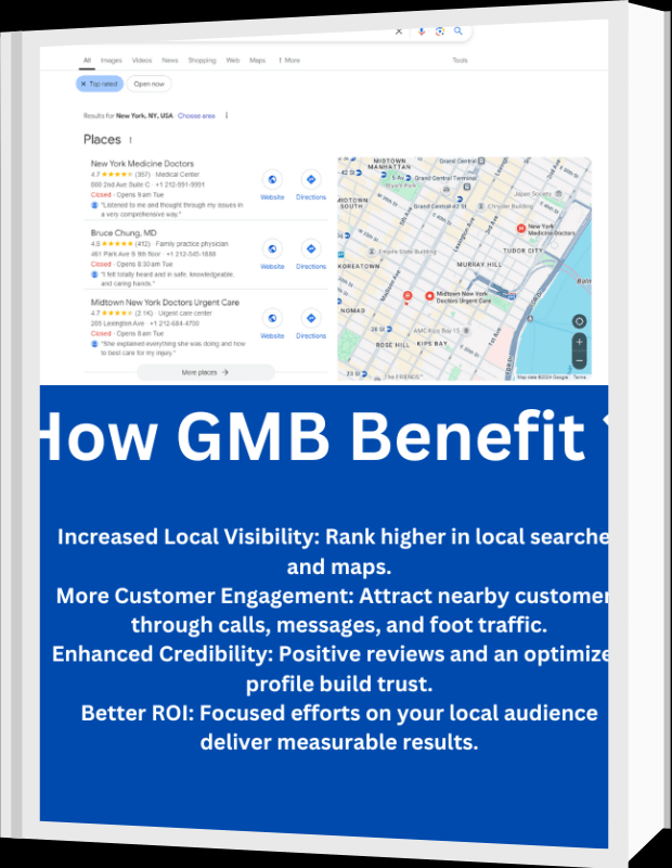 Local SEO company improving visibility through Google Maps and GMB